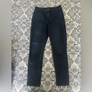Express Dark Blue Skinny High Rise Jeans- Size 6R